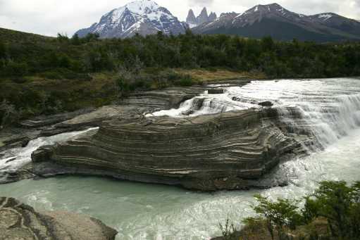Falls on the Paine and Horns in background