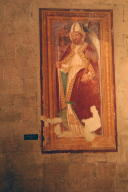 Fresco of saint