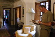 Gianni in the hotel in Radda