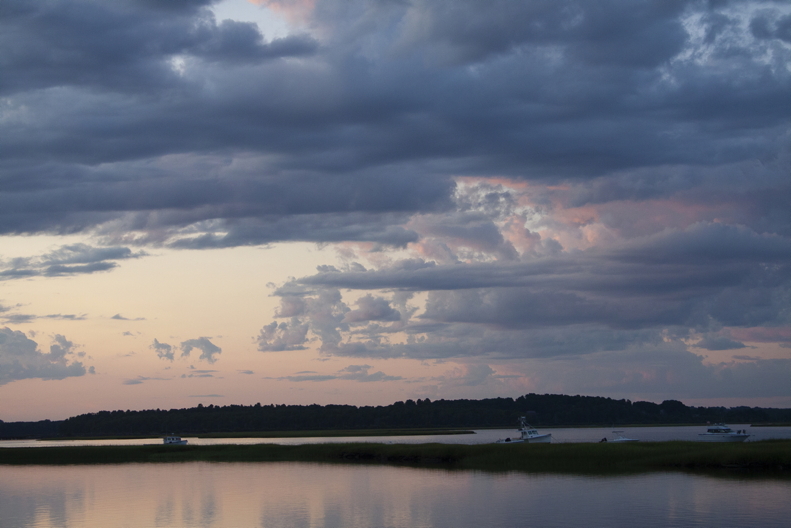 Gray sky