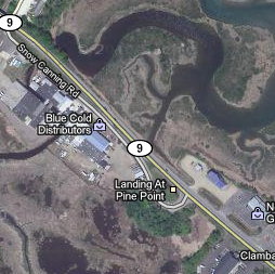 Jones Creek, from Google Maps