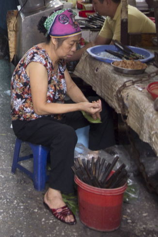 woman, sitting