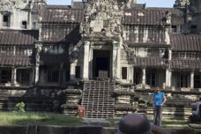 Gwen in front of Angkor Wat