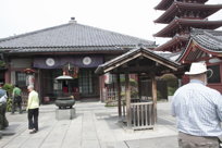 Asakusa Shrine, with tourists