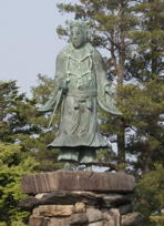 bronze statue on pedestal
