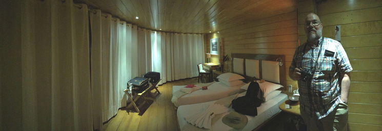 our stateroom, via iPhone panorama