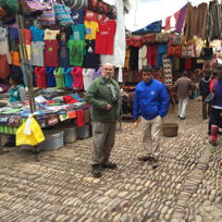 Mark and Rubén in the Pisaq market, II