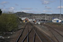 train tracks from the observation car