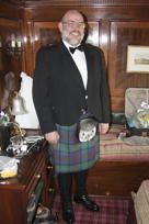 MTK in kilt in train compartment