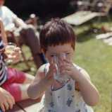 Heather drinking