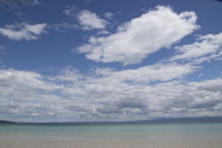 clouds in blue sky