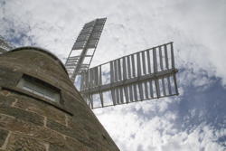 windmill vanes from below